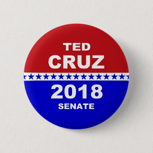 Badge Rond 5 Cm Bouton 2018 politique de sénat de Ted Cruz