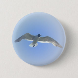 Badge Rond 5 Cm Bouton 2 de mouette en vol