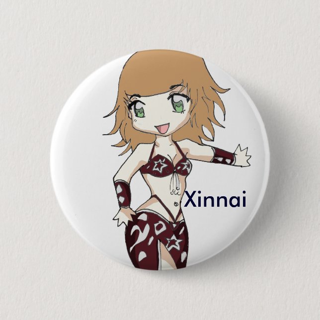 Badge Rond 5 Cm Bouton 3 de BellyDancer (Devant)