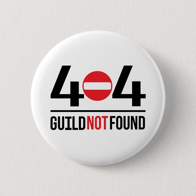 Badge Rond 5 Cm Bouton 404 (Devant)