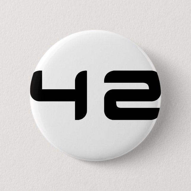 Badge Rond 5 Cm bouton 42 (Devant)