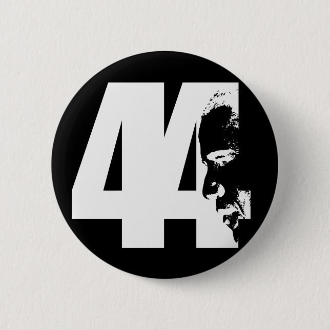 Badge Rond 5 Cm Bouton "44" (Devant)