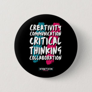 Badge Rond 5 Cm Bouton 4 C de STEM