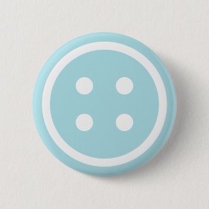 Badge Rond 5 Cm Bouton à coudre bleu