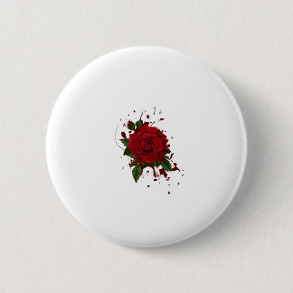Badge Rond 5 Cm Bouton à motif floral
