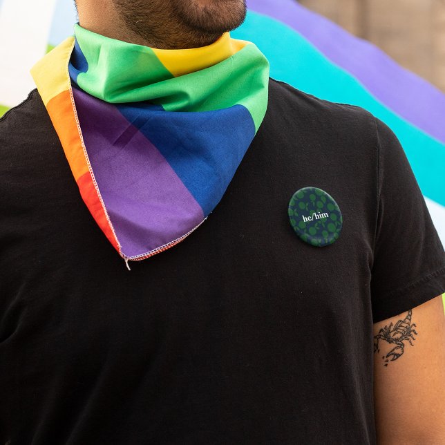 Badge Rond 5 Cm Bouton abstrait motif tangerine (Créateur téléchargé)