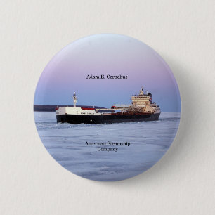 Badge Rond 5 Cm Bouton Adam E. Cornelius