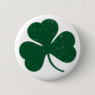 Badge Rond 5 Cm Bouton affligé par shamrock