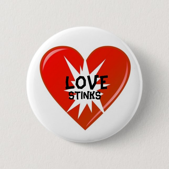Badge Rond 5 Cm Bouton Aimer putes (Devant)