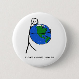 Badge Rond 5 Cm Bouton Ainsi-Aimé