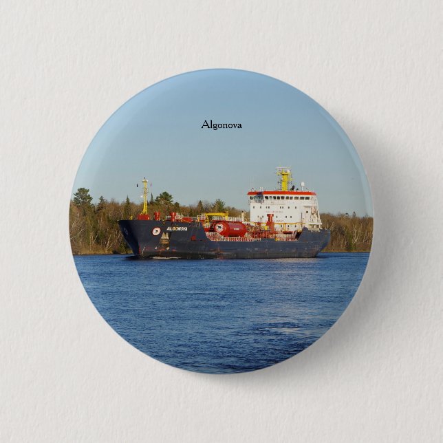 Badge Rond 5 Cm bouton Algonova (Devant)