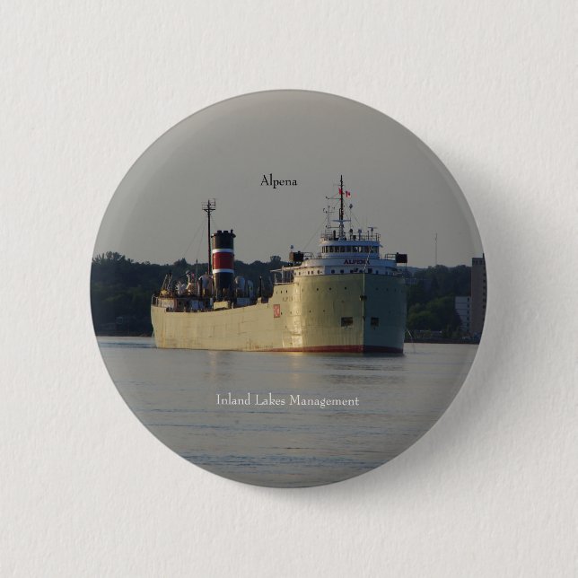 Badge Rond 5 Cm Bouton Alpena (Devant)