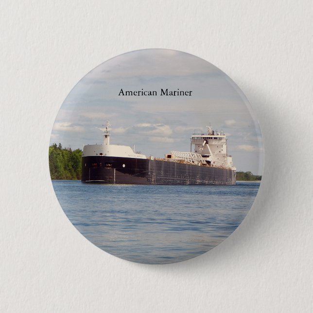 Badge Rond 5 Cm Bouton American Mariner (Devant)