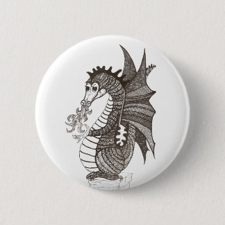 Badge Rond 5 Cm Bouton amical de dragon