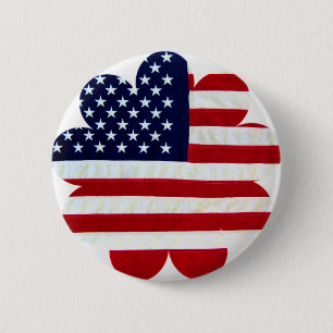 Badge Rond 5 Cm Bouton Amour &Paix_