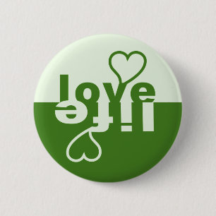 Badge Rond 5 Cm Bouton Amour Vie