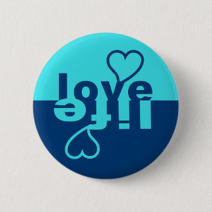 Badge Rond 5 Cm Bouton Amour Vie