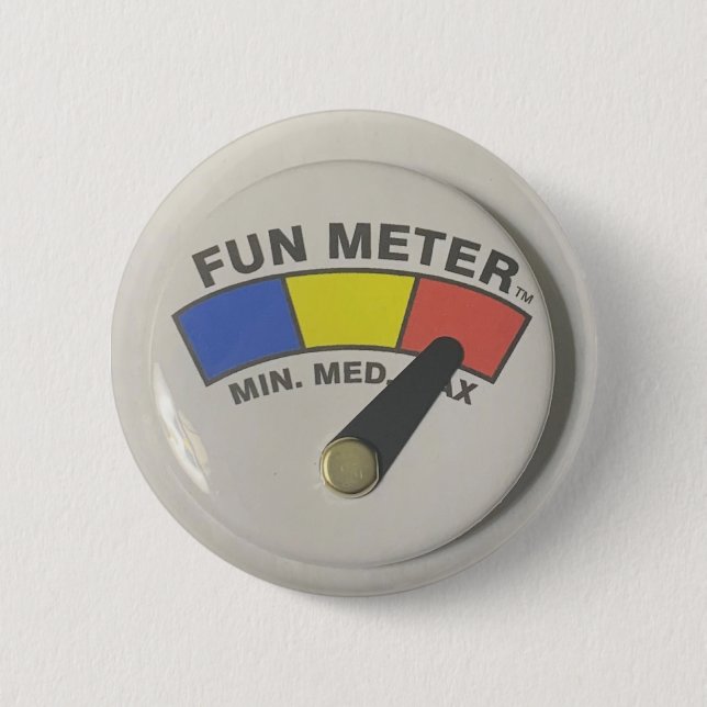 BADGE ROND 5 CM BOUTON AMUSANT MÈTRE (Devant)
