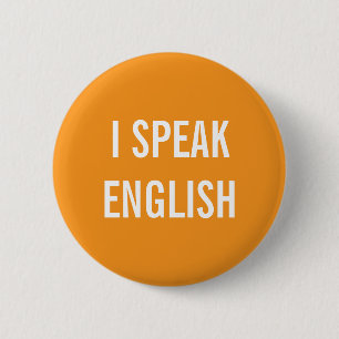 BADGE ROND 5 CM BOUTON ANGLAIS
