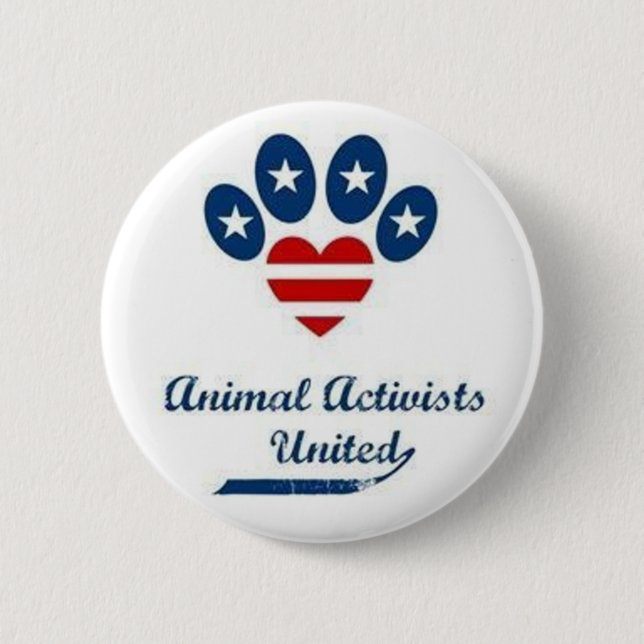 Badge Rond 5 Cm Bouton animal d'activistes (Devant)