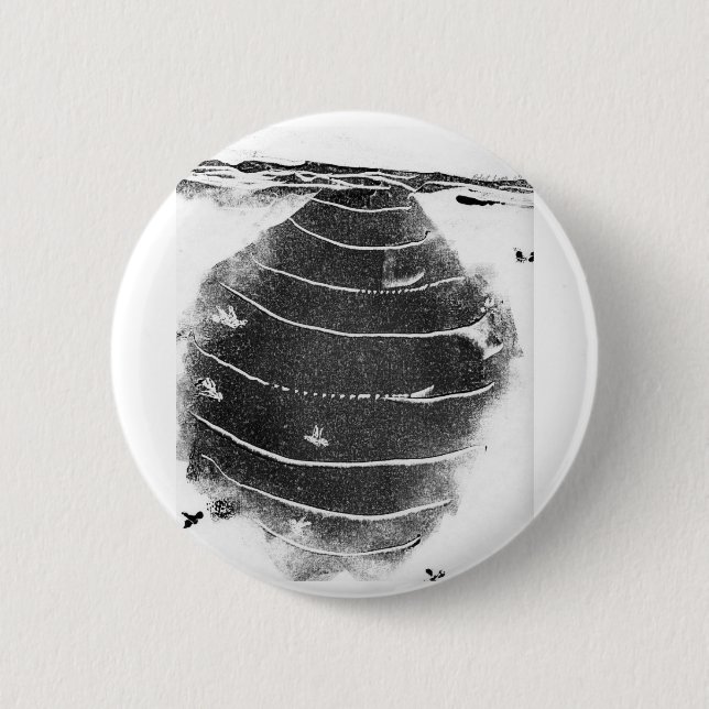 Badge Rond 5 Cm Bouton Animaux (Devant)