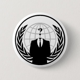 Badge Rond 5 Cm Bouton anonyme