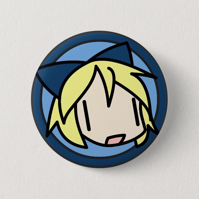 Badge Rond 5 Cm Bouton anonyme de caractère (Devant)