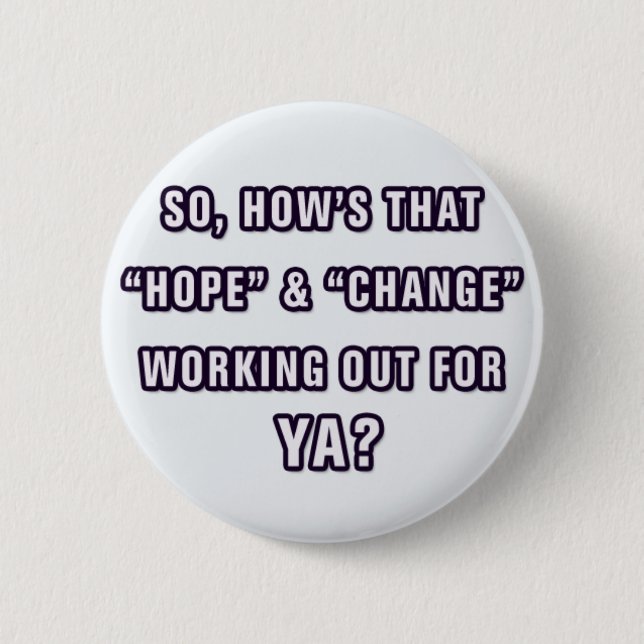 Badge Rond 5 Cm Bouton anti Obama (Devant)