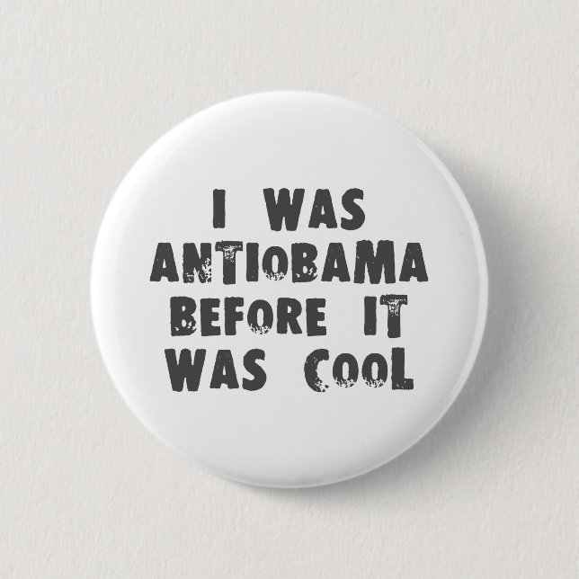 Badge Rond 5 Cm Bouton anti Obama (Devant)