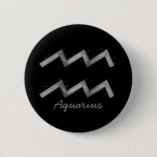 Badge Rond 5 Cm Bouton Aquarius