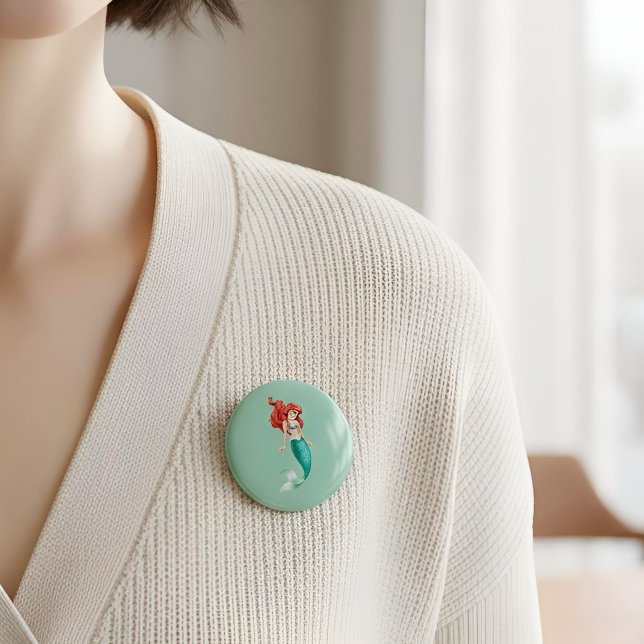 Badge Rond 5 Cm Bouton Ariel (Créateur téléchargé)