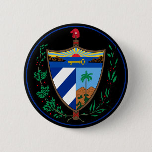 Badge Rond 5 Cm bouton armoiries de cuba