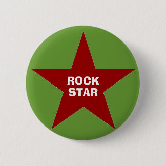 Badge Rond 5 Cm Bouton arrière de Pin "de vedette du rock"