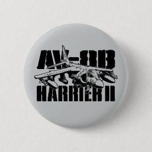 Badge Rond 5 Cm Bouton arrondi AV-8B Harrier II
