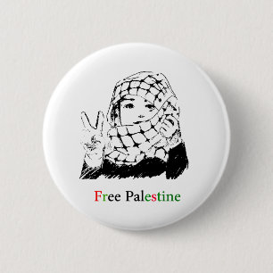 Badge Rond 5 Cm Bouton arrondi par Palestine libre