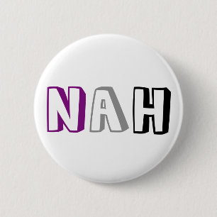 Badge Rond 5 Cm Bouton asexuel de fierté