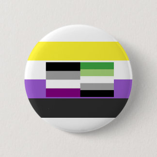 Badge Rond 5 Cm Bouton asexuel de NOTA: Aromantic