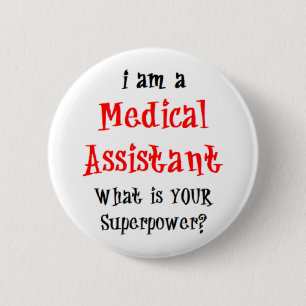 Badge Rond 5 Cm bouton assistant médical