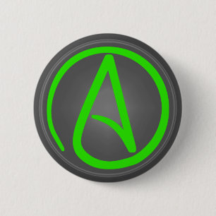 Badge Rond 5 Cm Bouton athée de symbole