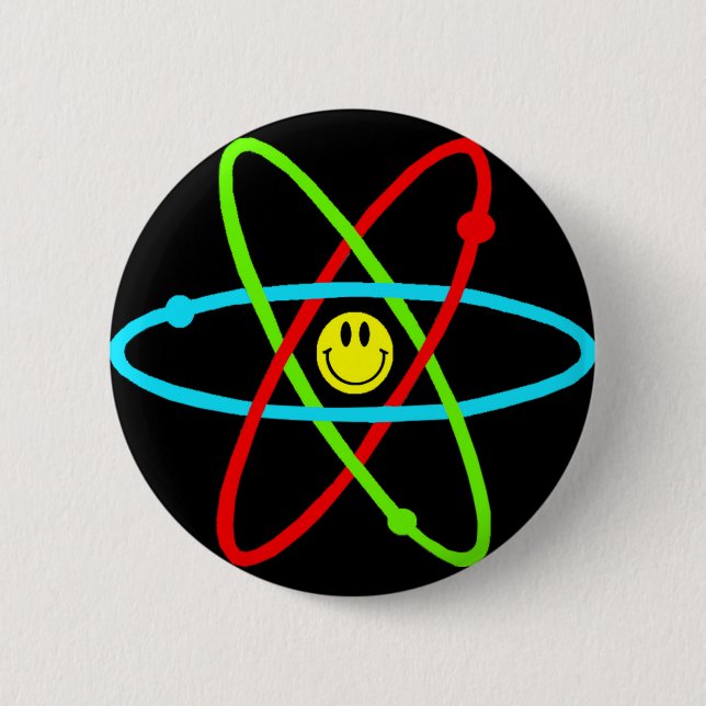 Badge Rond 5 Cm Bouton atomique (Devant)