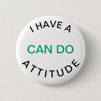 Badge Rond 5 Cm Bouton Attitude
