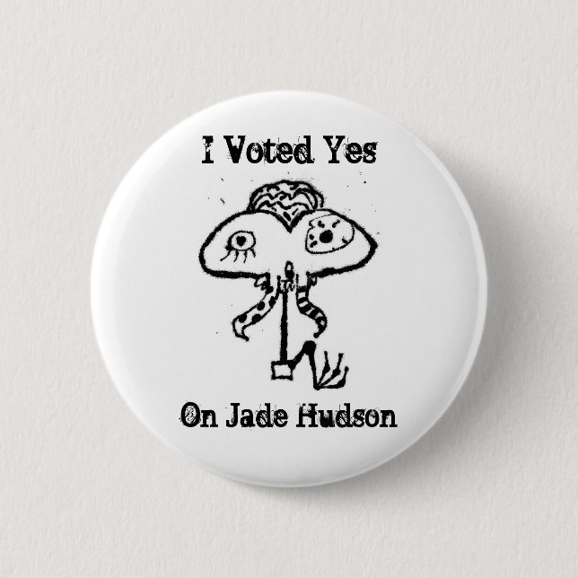 Badge Rond 5 Cm Bouton authentique du Hudson de jade (Devant)