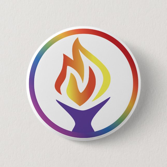 Badge Rond 5 Cm Bouton avec le logo UUCF (Devant)