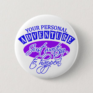 Badge Rond 5 Cm Bouton AVENTURE