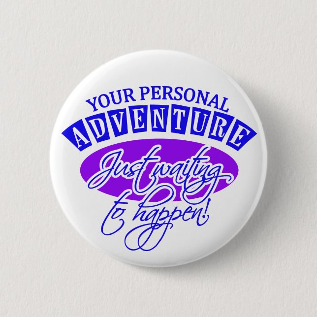 Badge Rond 5 Cm Bouton AVENTURE (Devant)
