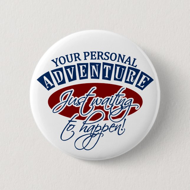 Badge Rond 5 Cm Bouton AVENTURE (Devant)