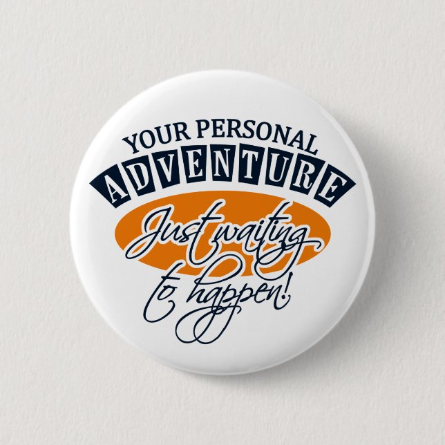 Badge Rond 5 Cm Bouton AVENTURE (Devant)
