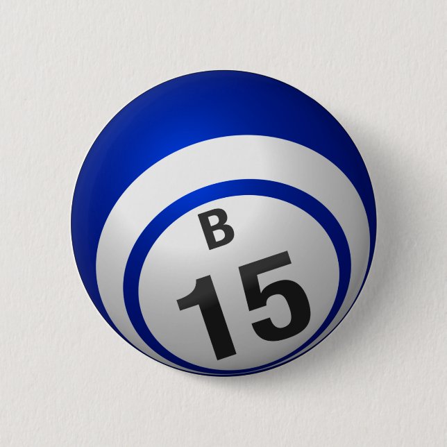 Badge Rond 5 Cm Bouton B 15 bingo (Devant)