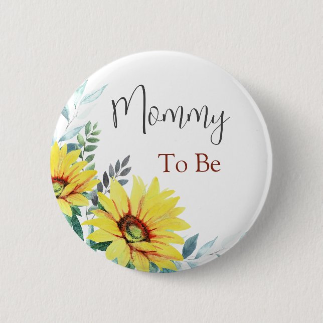 Badge Rond 5 Cm Bouton baby shower "Maman à être" (Devant)