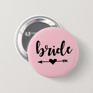 Badge Rond 5 Cm Bouton Bachelorette de la tribu des mariées roses